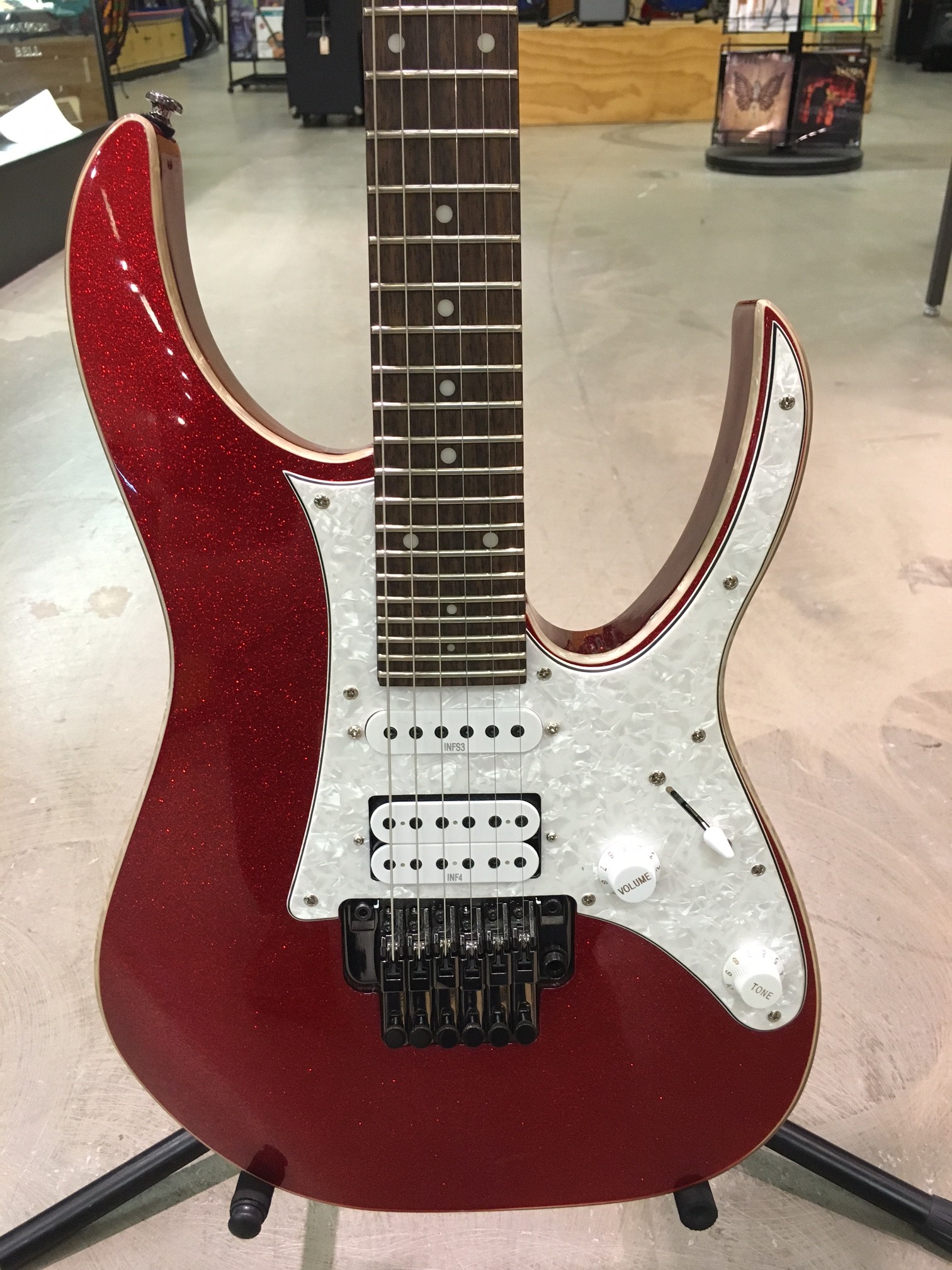 Ibanez 30-Fret Red Sparkle Electric – Guitar Outlet